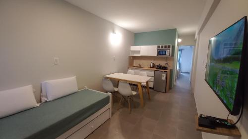 Kuchyň nebo kuchyňský kout v ubytování Alojamientos Litoral - Dpto España III