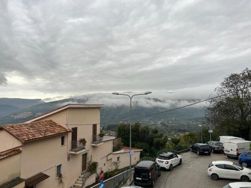 a group of cars parked in a parking lot at Villa Felici in Giuliano di Roma
