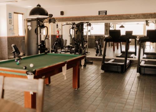 Fitness centrum a/nebo fitness zařízení v ubytování Firenze Hotel Votuporanga