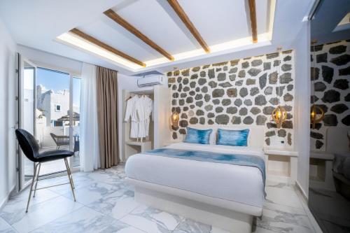 Postel nebo postele na pokoji v ubytování Liana Beach Hotel & Spa