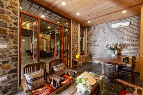 Χώρος καθιστικού στο LittleTamCoc Boutique Villa Ninh Binh
