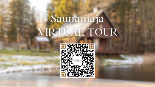 a sign that says savannah virtual tour with a bridge at Haanjamehe Taluhotell in Haanja