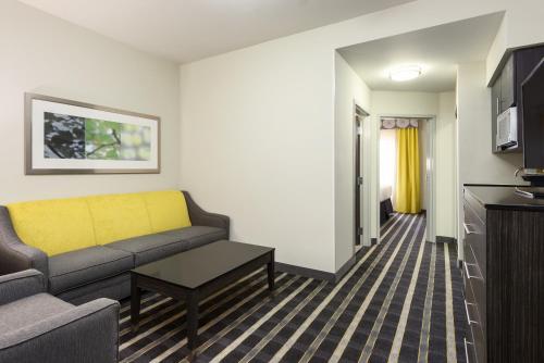Телевизор и/или развлекательный центр в Holiday Inn Express and Suites Norman by IHG