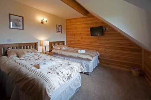 Ένα ή περισσότερα κρεβάτια σε δωμάτιο στο Beech Tree Eco Lodge