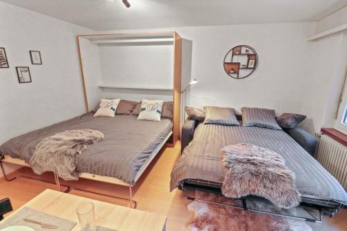 Postel nebo postele na pokoji v ubytování Chaleureux studio plein centre