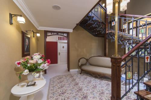 Ein Sitzbereich in der Unterkunft Villa Mozart