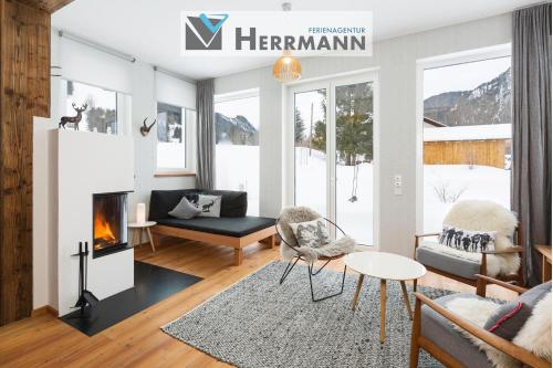 Χώρος καθιστικού στο Chalet am Breitenberg Appartement CB 04