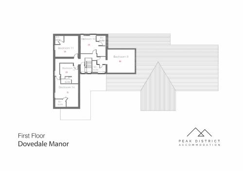 Pelan lantai bagi Dovedale Manor