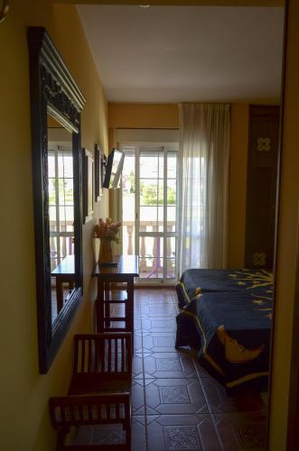 Χώρος καθιστικού στο Hosteria Las Viñas