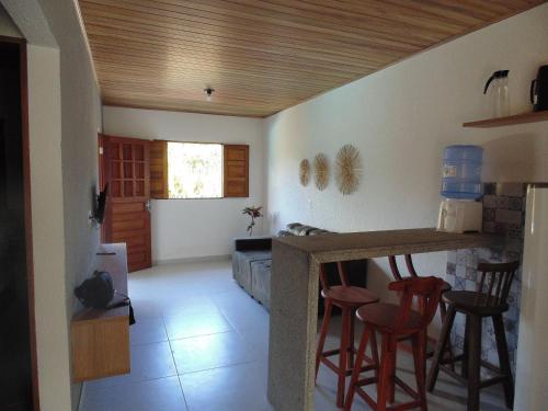 Kuchyň nebo kuchyňský kout v ubytování Flats da Ilha 2 Quartos