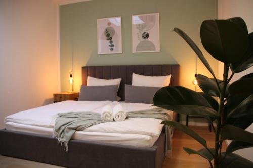 Katil atau katil-katil dalam bilik di MS-Apartments I Hellinghuus