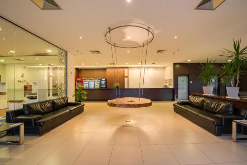 
The lobby or reception area at Hotel Regente Paragominas
