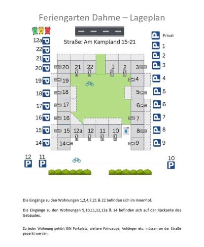 Feriengarten Dahme W 1の見取り図または間取り図