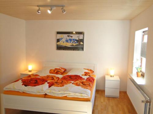 Cama o camas de una habitación en Skrey's To Hus