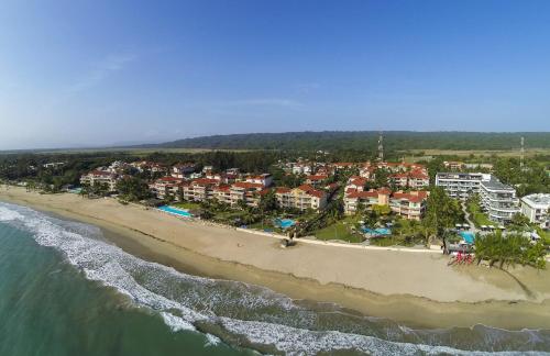 an aerial view of a resort on the beach at Ocean Dream Studios Cabarete in Cabarete