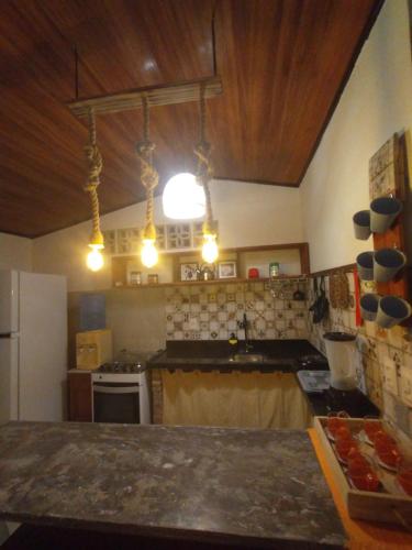 Η κουζίνα ή μικρή κουζίνα στο chale gr house bf