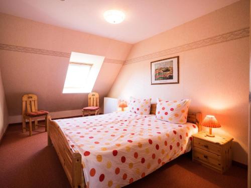 Postel nebo postele na pokoji v ubytování NEU! Komfort Ferienwohnung Himmelsblick Fehmarn