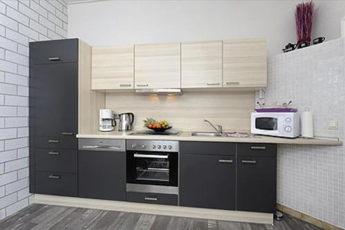 Kuchyň nebo kuchyňský kout v ubytování NEU! Ferienhaus Nordseewind