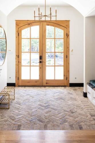 a large room with a large wooden door at Tiger Mansion-Paradise with Pool in Waxahachie