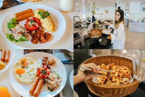 Mad i villaen eller i nærheden