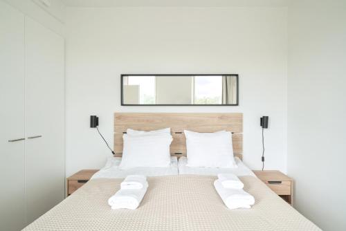 Postel nebo postele na pokoji v ubytování Norden Homes Turku Nordic Apartment with Free Parking