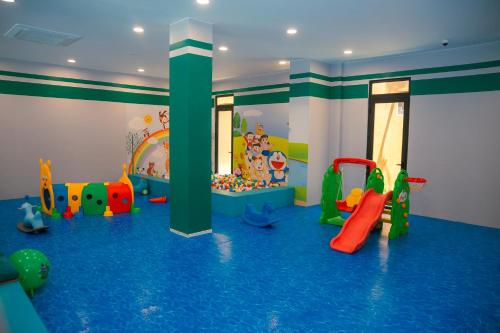 a childrens play room with an indoor playground at Miyabi Wyndham Thanh Thuỷ in Phú Thọ