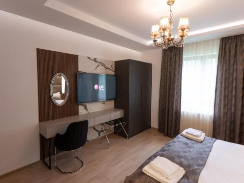 Postel nebo postele na pokoji v ubytování Hotel RAS Pazarište