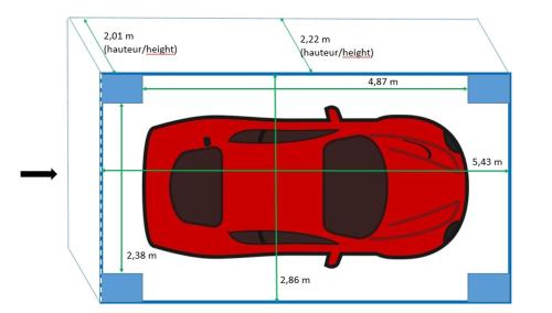 a diagram of the weight of a red computer mouse at Bd du Lycée-Rue d'Issy in Vanves