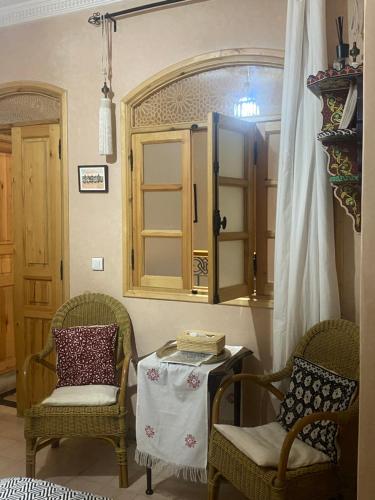 Posezení v ubytování Dar Sami, Riad Bab Kasbah