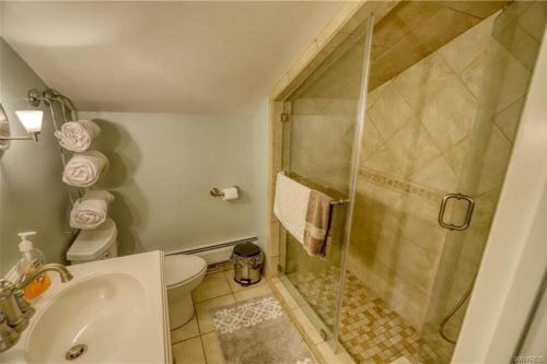 Koupelna v ubytování Close to Town