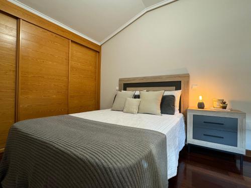 Katil atau katil-katil dalam bilik di Fantástico Dúplex Vista Bahia
