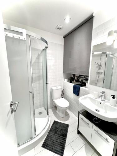 Koupelna v ubytování Nelis Apartment Klínovec