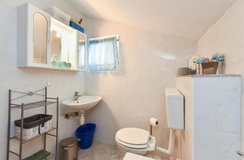 Koupelna v ubytování Apartment Mladen 1860