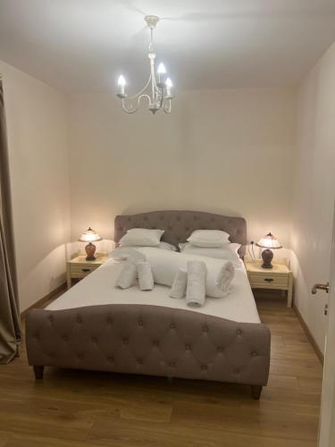 Postel nebo postele na pokoji v ubytování Apartament HERA