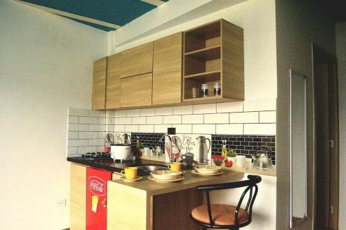 Kjøkken eller kjøkkenkrok på Encantadora Suite - Santa Elena