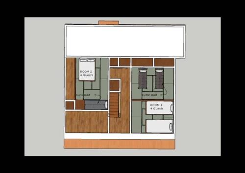 a floor plan of a building with a buildingript at Arai Villa Myoko in Myoko