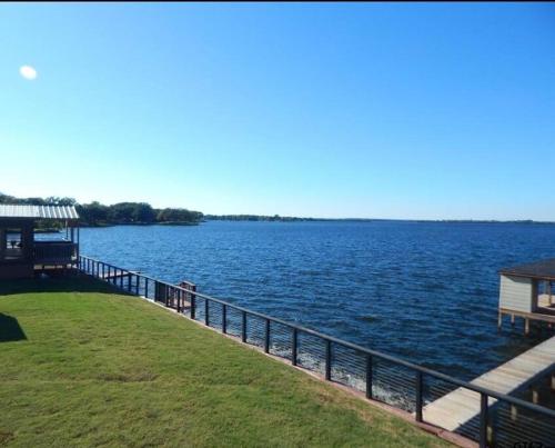 a view of a large body of water at Lake Front Lake House Paradise! in Pittsburg