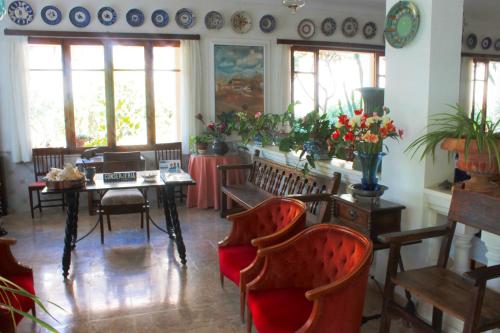 Χώρος καθιστικού στο Hostal Catalina Vera