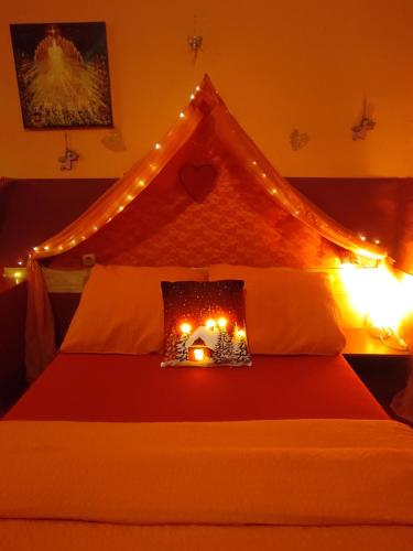 Ein Bett oder Betten in einem Zimmer der Unterkunft Pension Relax-Hvězdička