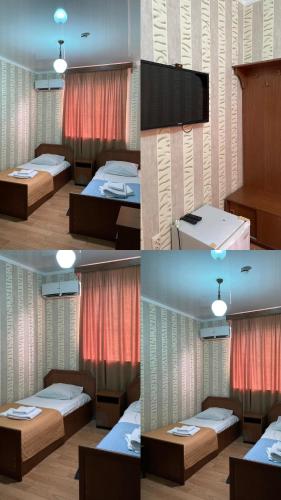 Postel nebo postele na pokoji v ubytování HOTEL SAMEGRELO