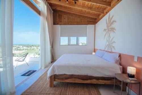 Ein Bett oder Betten in einem Zimmer der Unterkunft The Penthouse Las Terrenas ocean views
