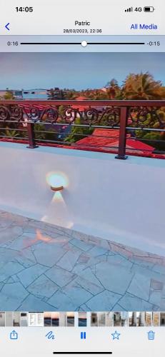 a screenshot of a website with a picture of a bench at Ivory Laze Hotel in Negombo