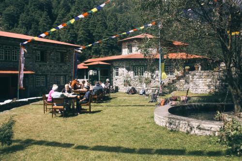 Zahrada ubytování Mountain Lodges of Nepal - Phakding