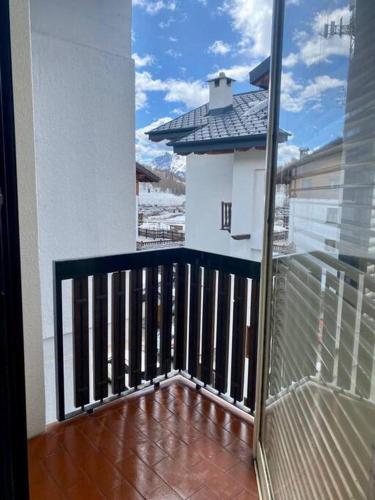 Balkoni atau teres di Cozy apartment near the slopes