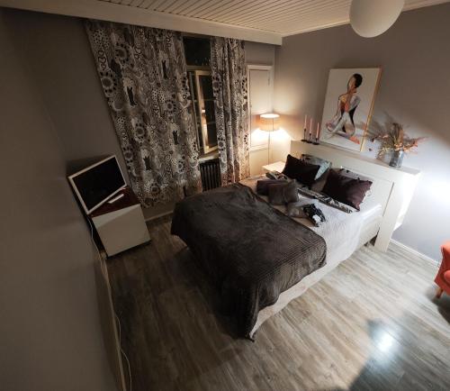 Llit o llits en una habitació de Studio in Kallio