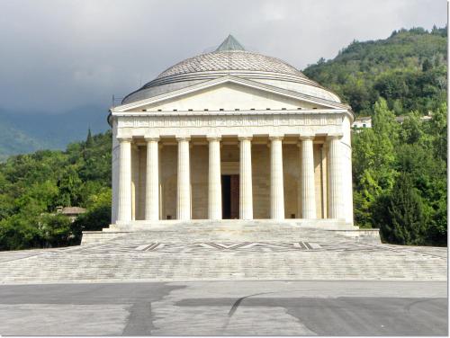 a large building with a dome on top of it at Montegrappa Dream in Crespano del Grappa