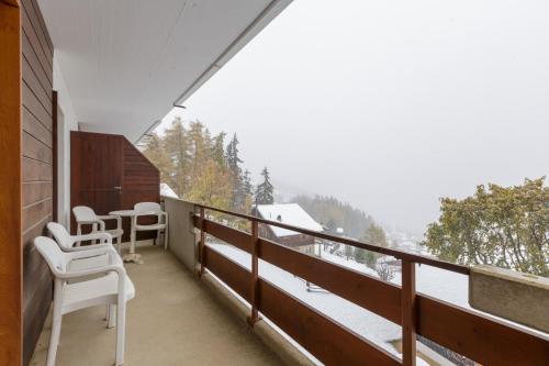 Μπαλκόνι ή βεράντα στο Nevada 205 4 pax centrally lain apartment with garage