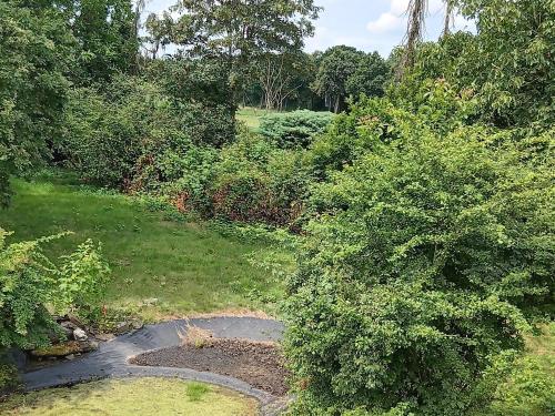 an overhead view of a garden with a walkway at AH G3 OG in Schwalmtal