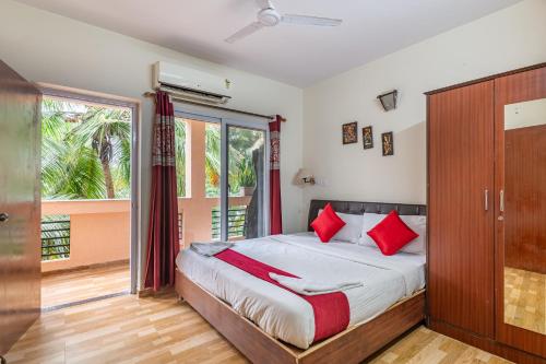 Giường trong phòng chung tại Johnnie Holiday Homes