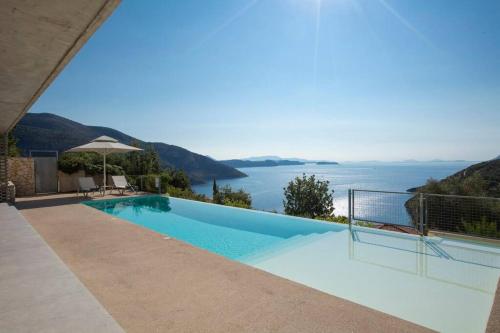 Villa Posidonia of BLUE CAVES complex with perfect view & salt water pool